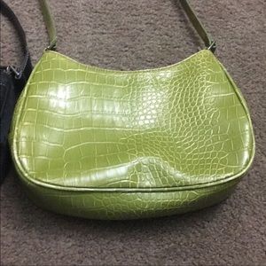 2 For $3 vintage small purse green and black